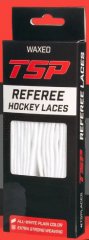 Шнурки судейские TSP REFEREE WAXED  305 см, белые с пропиткой