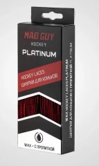 Шнурки MAD GUY PLATINUM 274 см, красные с пропиткой